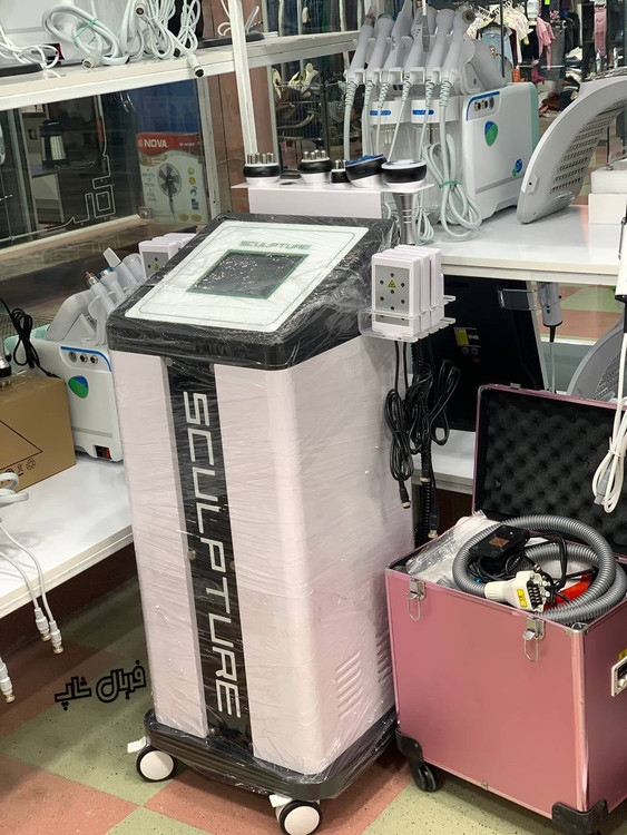 دستگاه لاغری ار اف ایستاده پد دار صورت و بدن