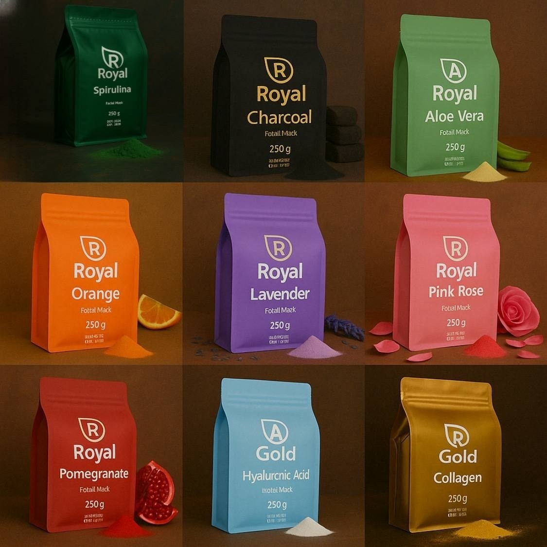 ماسک های لاتکسی رویال royal
