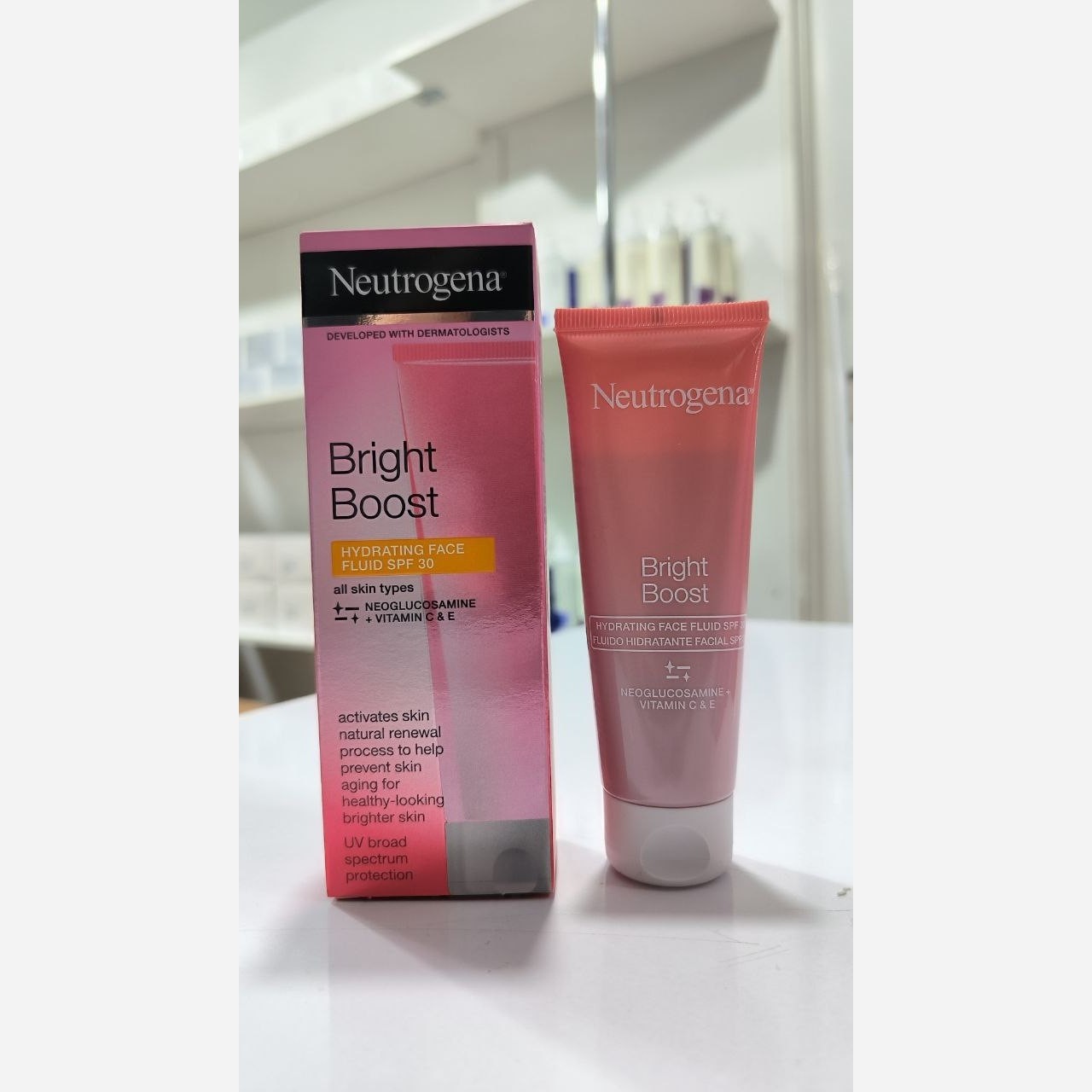 کرم ضد آفتاب و روشن کننده برایت بوست Bright Boostنوتروژینا